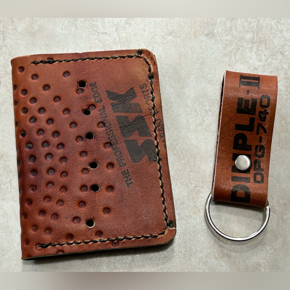 Baseball Glove Bifold Front Pocket Card Wallet SSK  Sasaki DPG-740 Handmade